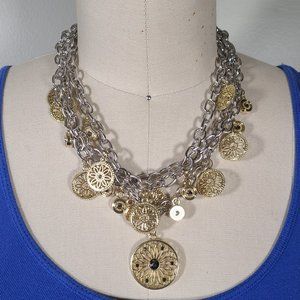 Olivia Welles Mixed Metal Charmed Life Necklace